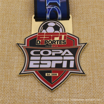 Bespoke Metal Antique Finish Medalha de futebol de futebol